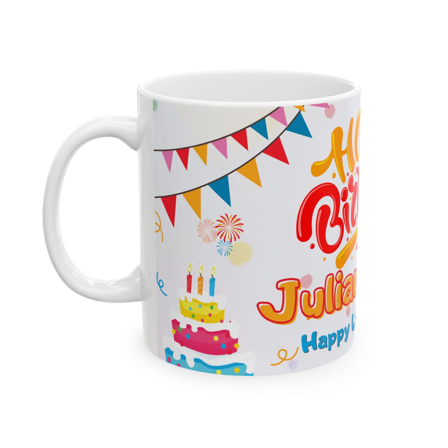 Personalized Birthday Mug, Custom Gift for Birthdays, 11oz, 15oz, Fun Celebration Cup, Festive Party Drinkware - 13982