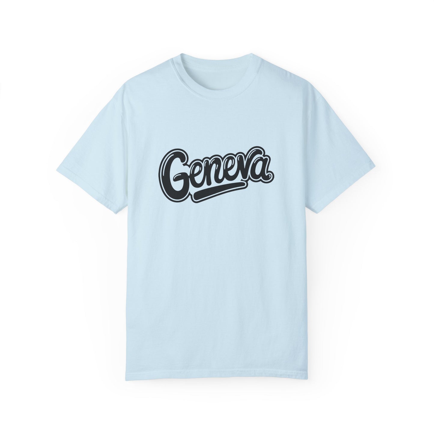 Geneva Unisex Garment-Dyed T-Shirt - Casual Comfort for Travel Lovers - 12261