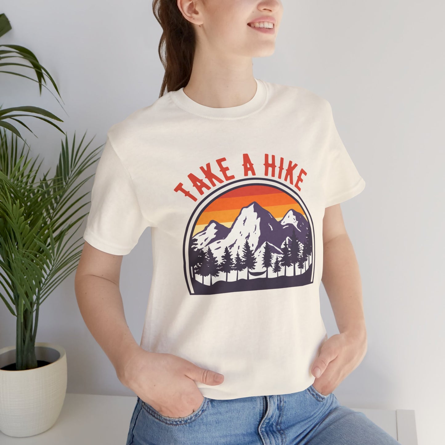 Camping: Take A Hike - Unisex Jersey Short Sleeve Tee