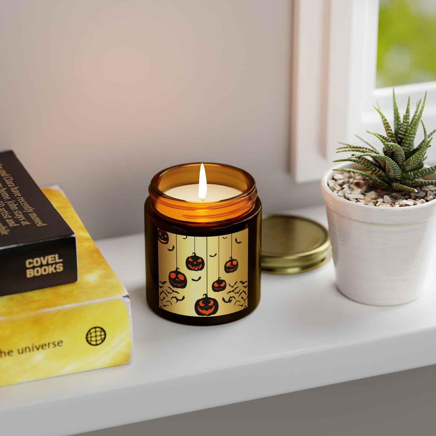 Pumpkin Party - Scented Coconut Apricot Candles (4oz, 9oz) - 14101