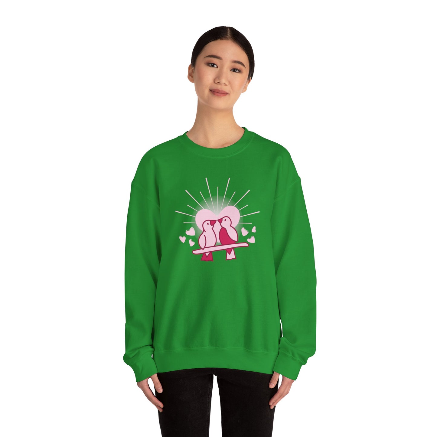 Birds In Love - Unisex Heavy Blend™ Crewneck Sweatshirt - 11555