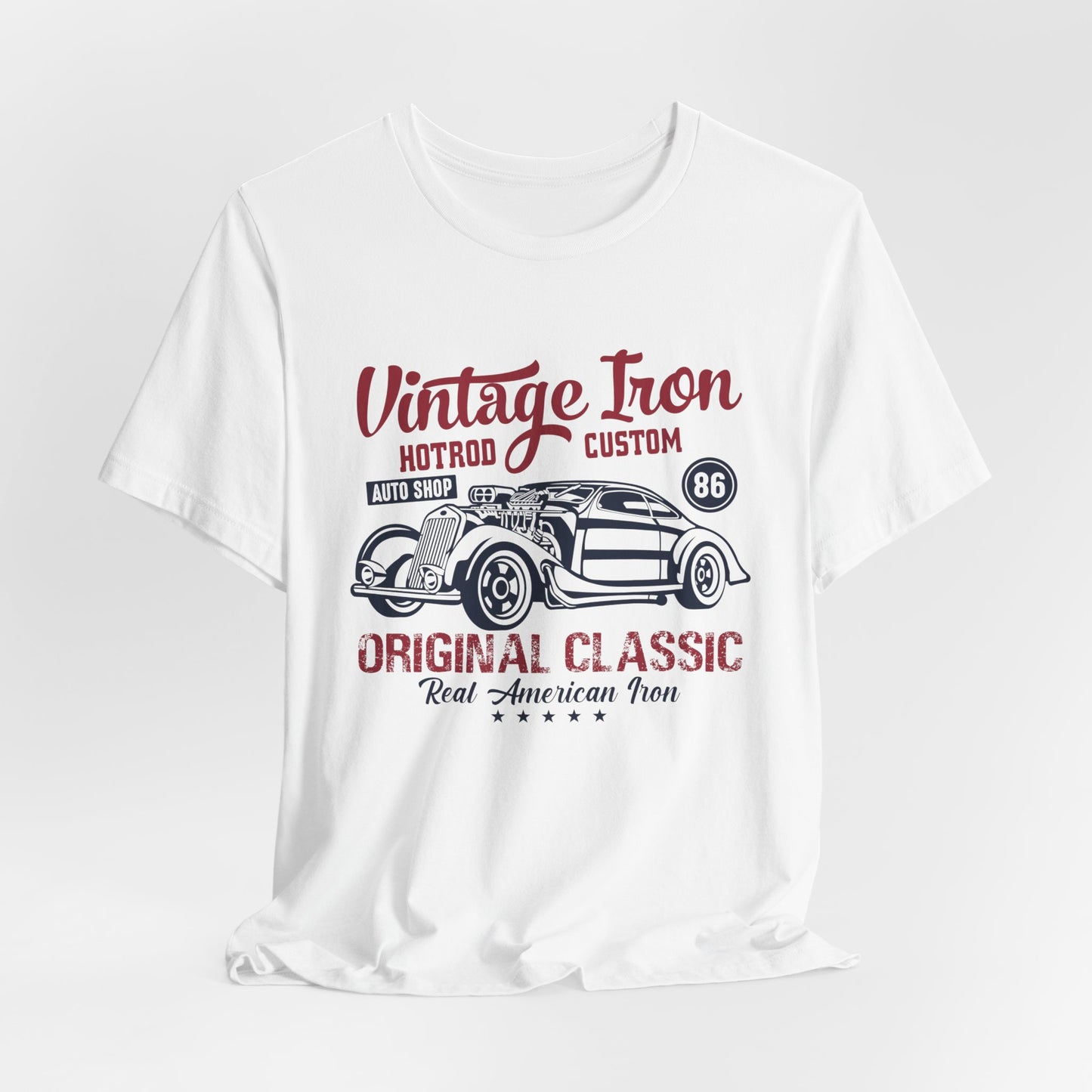Vintage Iron, Hotrod Custom, Original Classic - Unisex Jersey Short Sleeve Tee - 12609
