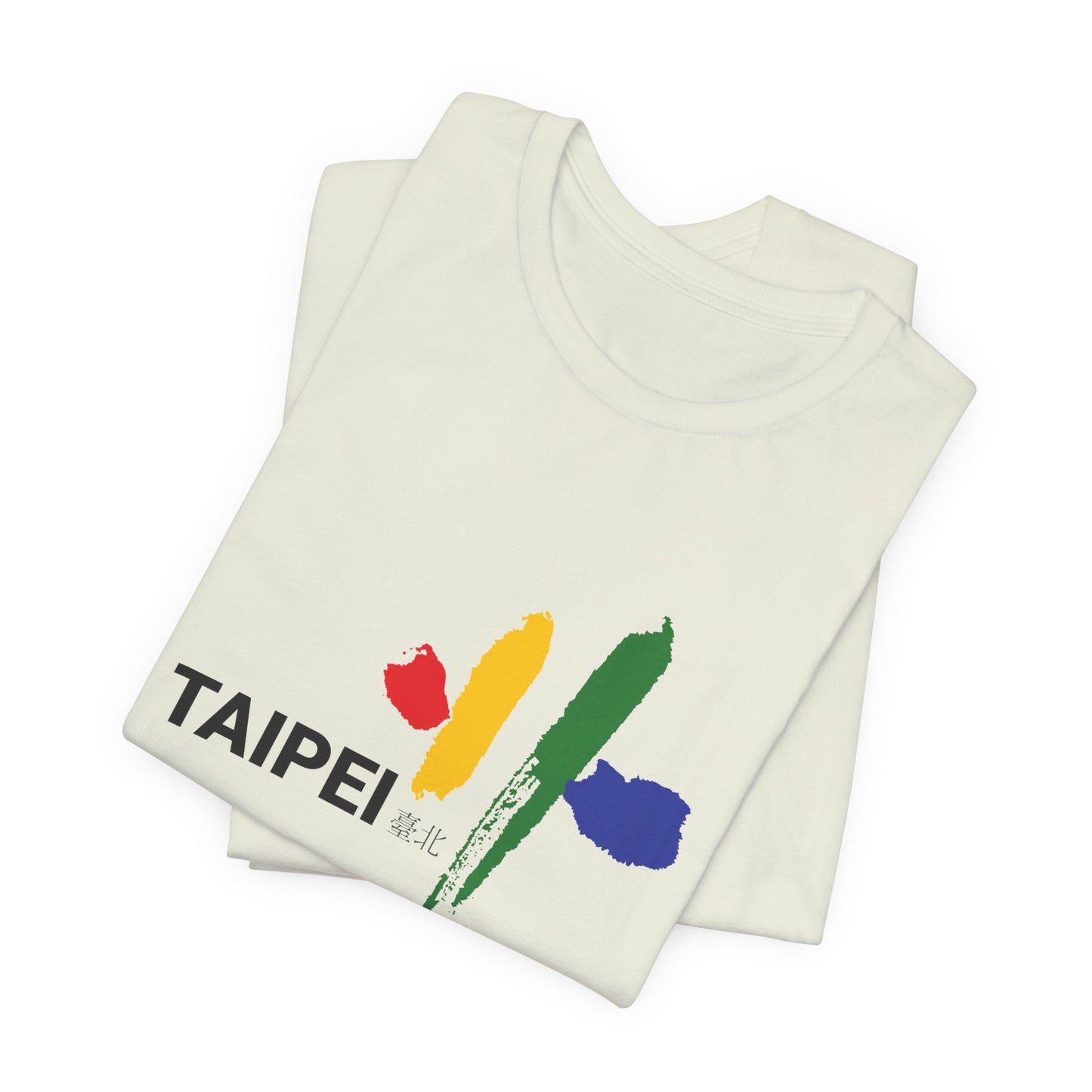 Taipei Artistic Unisex Tee - Colorful Graphic Short Sleeve Shirt - 12245