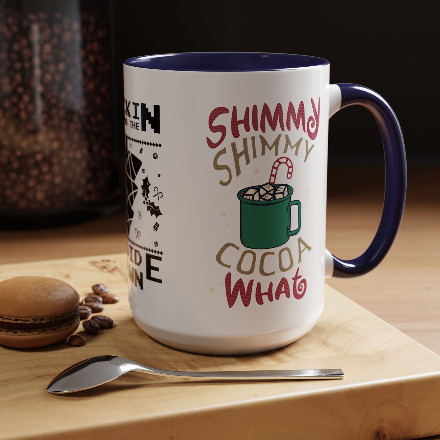 Rocking Around The Tree Upside Down - Accent Coffee Mug (11, 15oz)