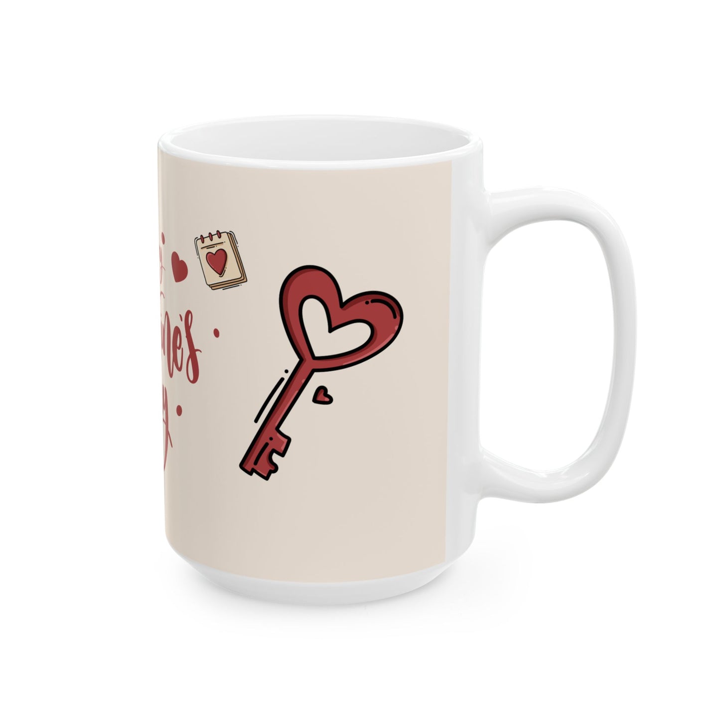 Happy Valentine's Day - Ceramic Mug, (11oz, 15oz) - 11016