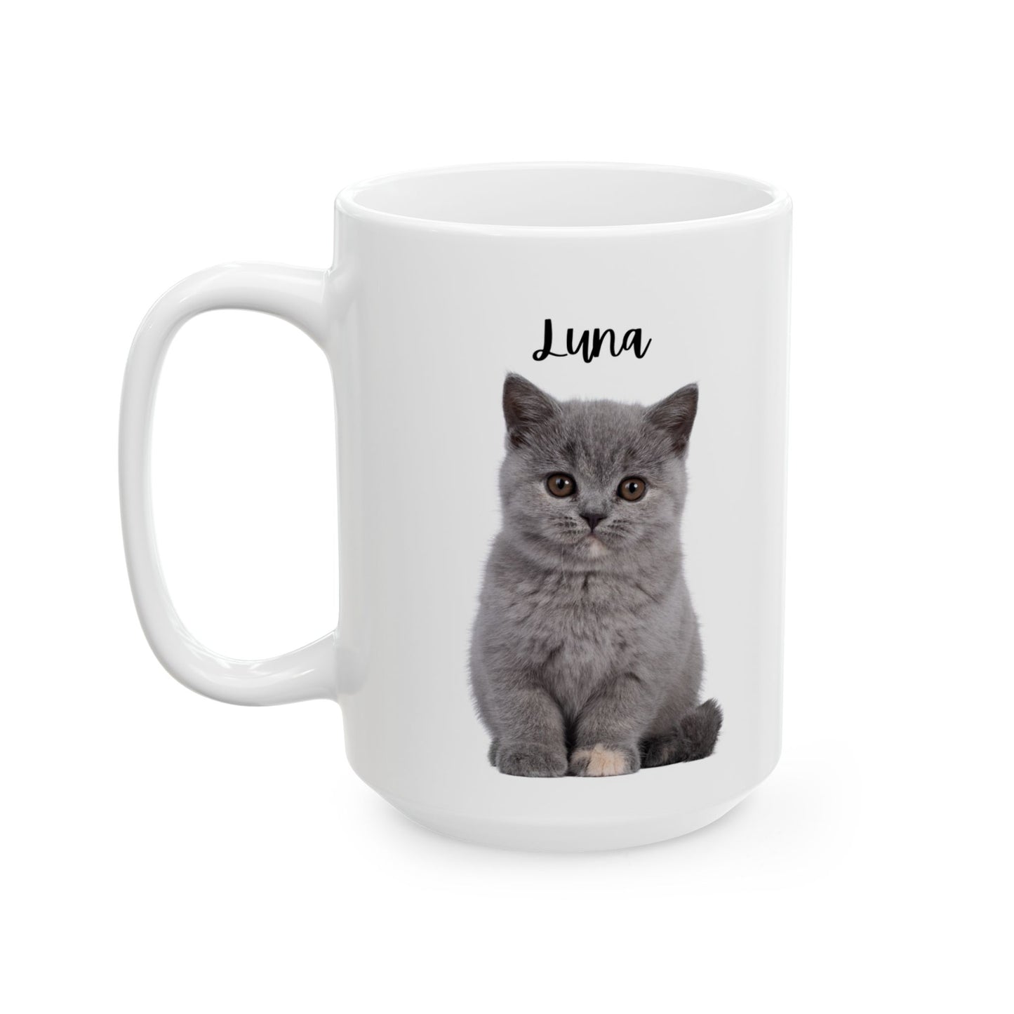 Cozy Cat Ceramic Mug - Perfect for Pet Lovers, Gifts, Home Decor, Coffee, Tea - 14191