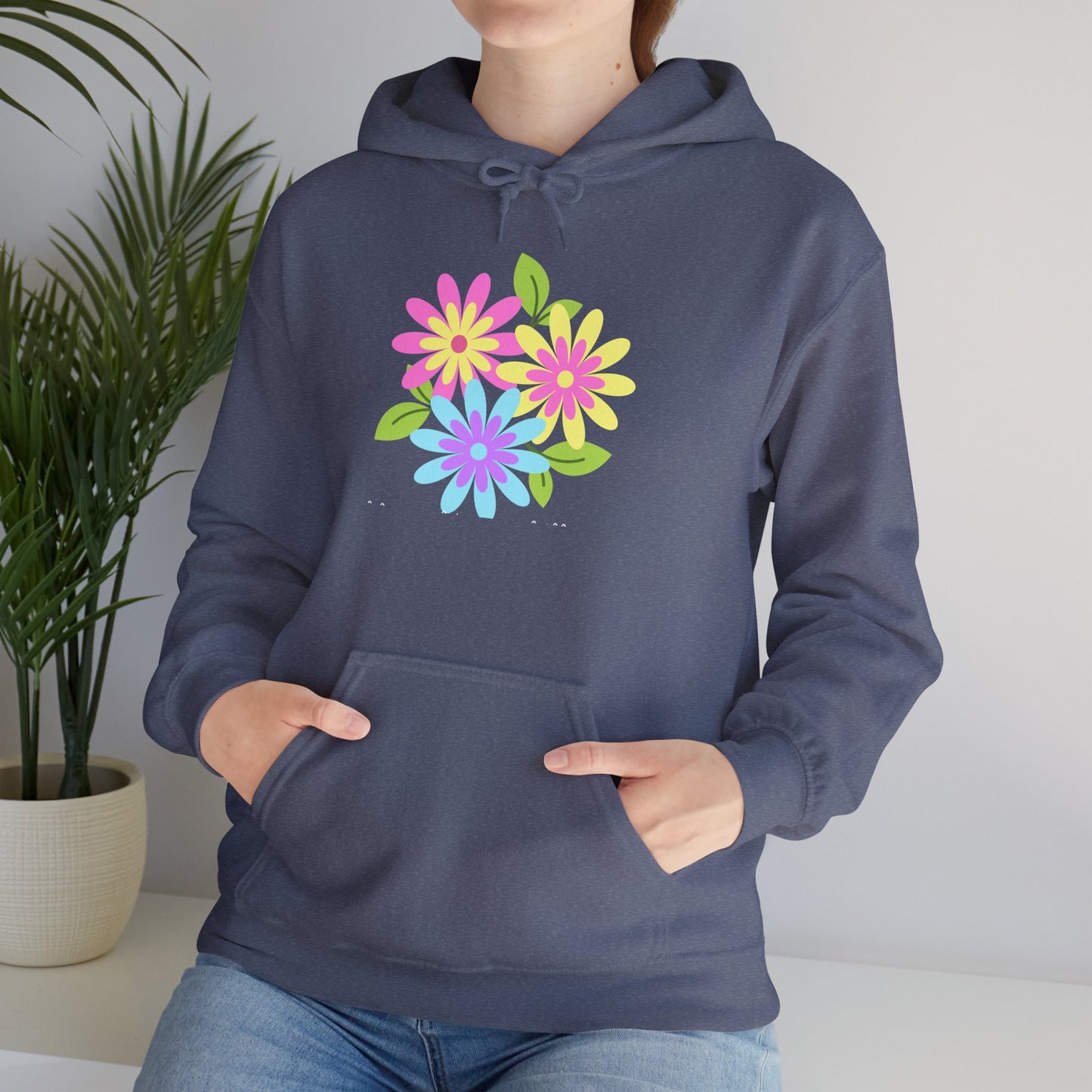 Bright Flower Unisex Heavy Blend™ Hooded Sweatshirt