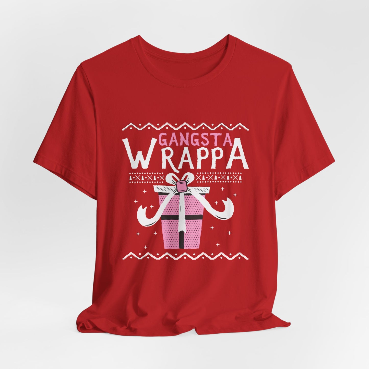 Christmas: Gangsta Wrappa - Unisex Jersey Short Sleeve Tee