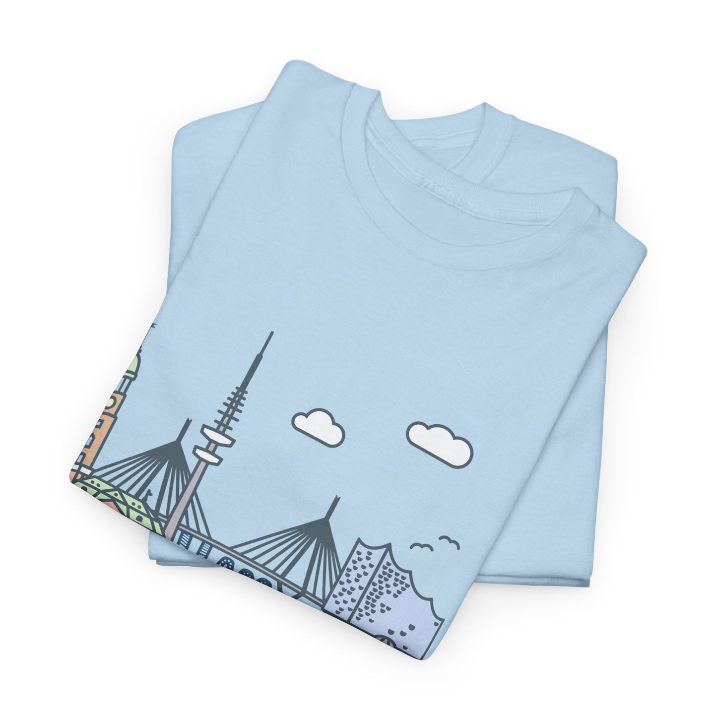 Hamburg, Vintage-Inspired Unisex Heavy Cotton Tee - 12244