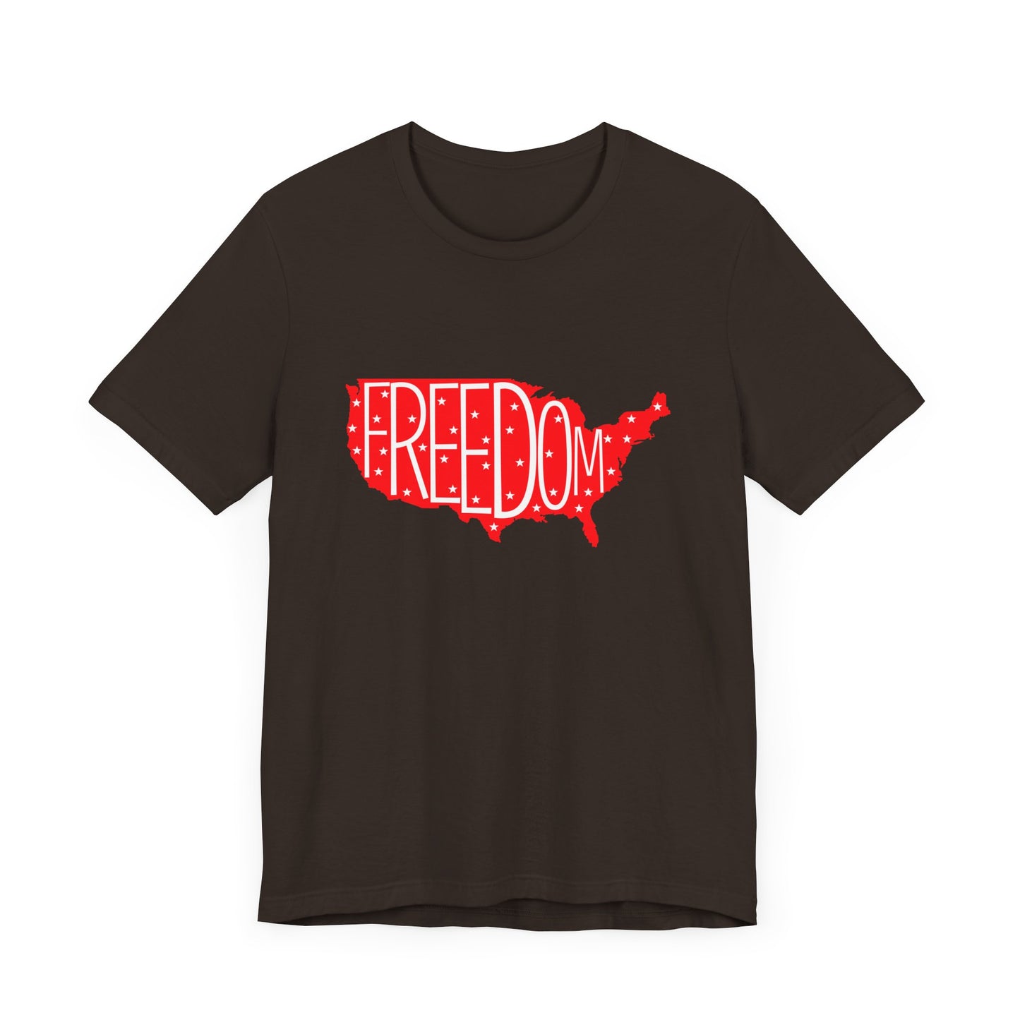 USA Freedom Tee - Comfortable Unisex Jersey Short Sleeve T-Shirt, Perfect for Independence Day, Casual Wear, Gifts, 4th of July - 13652