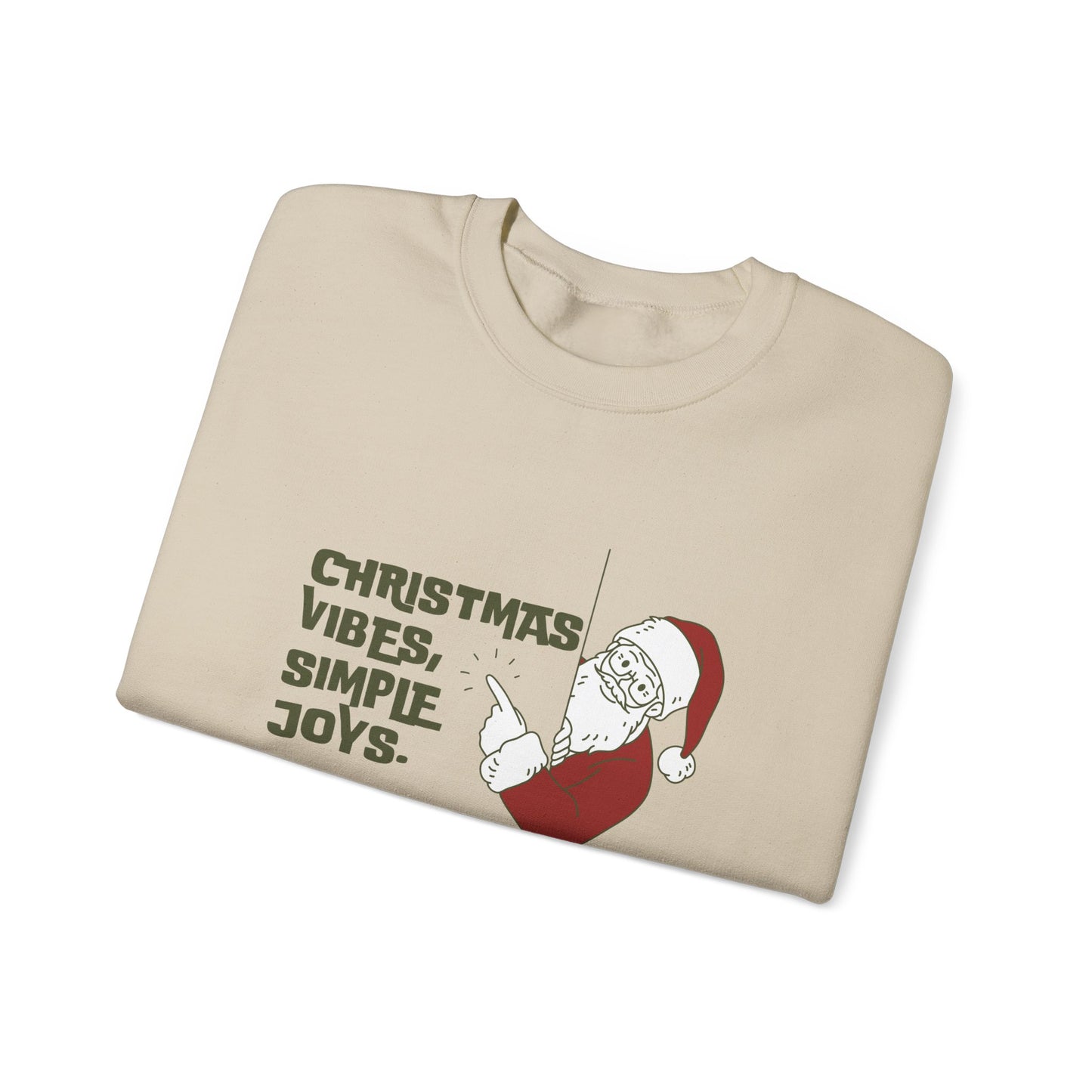 Christmas Vibes, Simple Joys - Unisex Heavy Blend™ Crewneck Sweatshirt