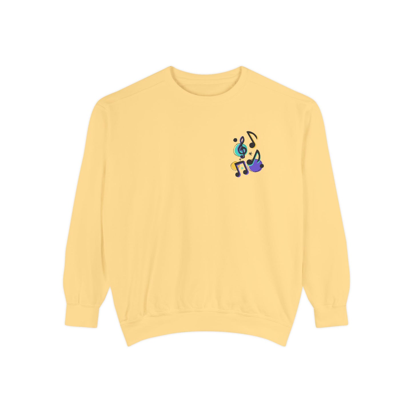 Music Notes - Unisex Garment-Dyed Sweatshirt - 11247