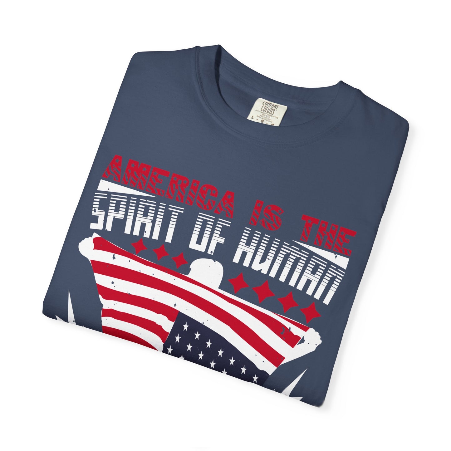 Patriotic Unisex T-Shirt - Spirit of Human Exploration, Independence Day Gift, July 4th Celebration Wear, American Pride Tee - 13792