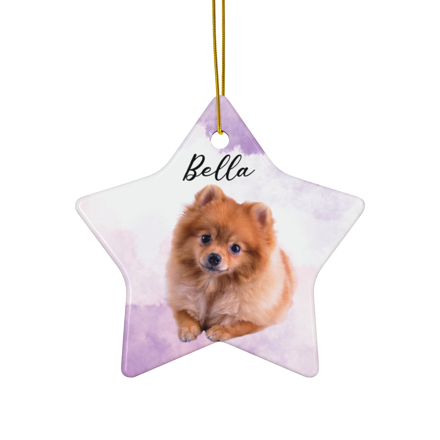 Your Dog, Customizable - Ceramic Ornament, 4 Shapes - 10037