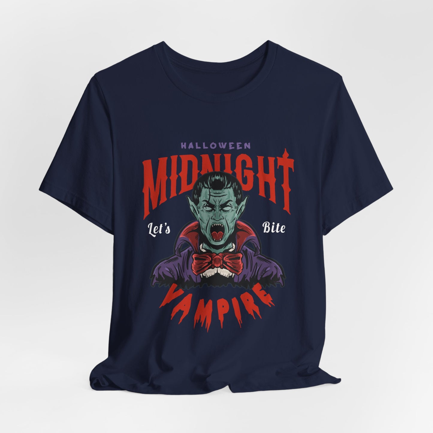 Halloween Midnight, Let's Bite Vampire - Unisex Jersey Short Sleeve Tee