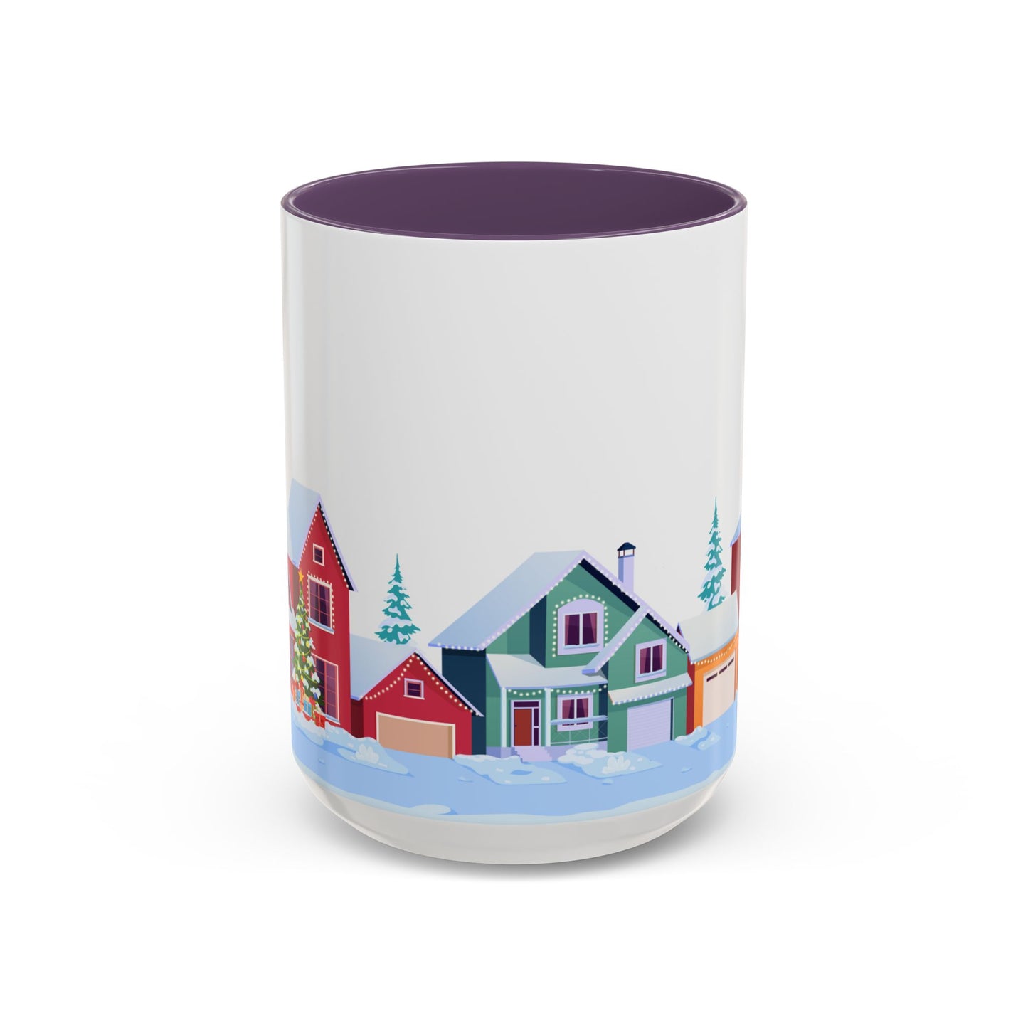 Winter Houses - Accent Coffee Mug (11, 15oz) - 10441