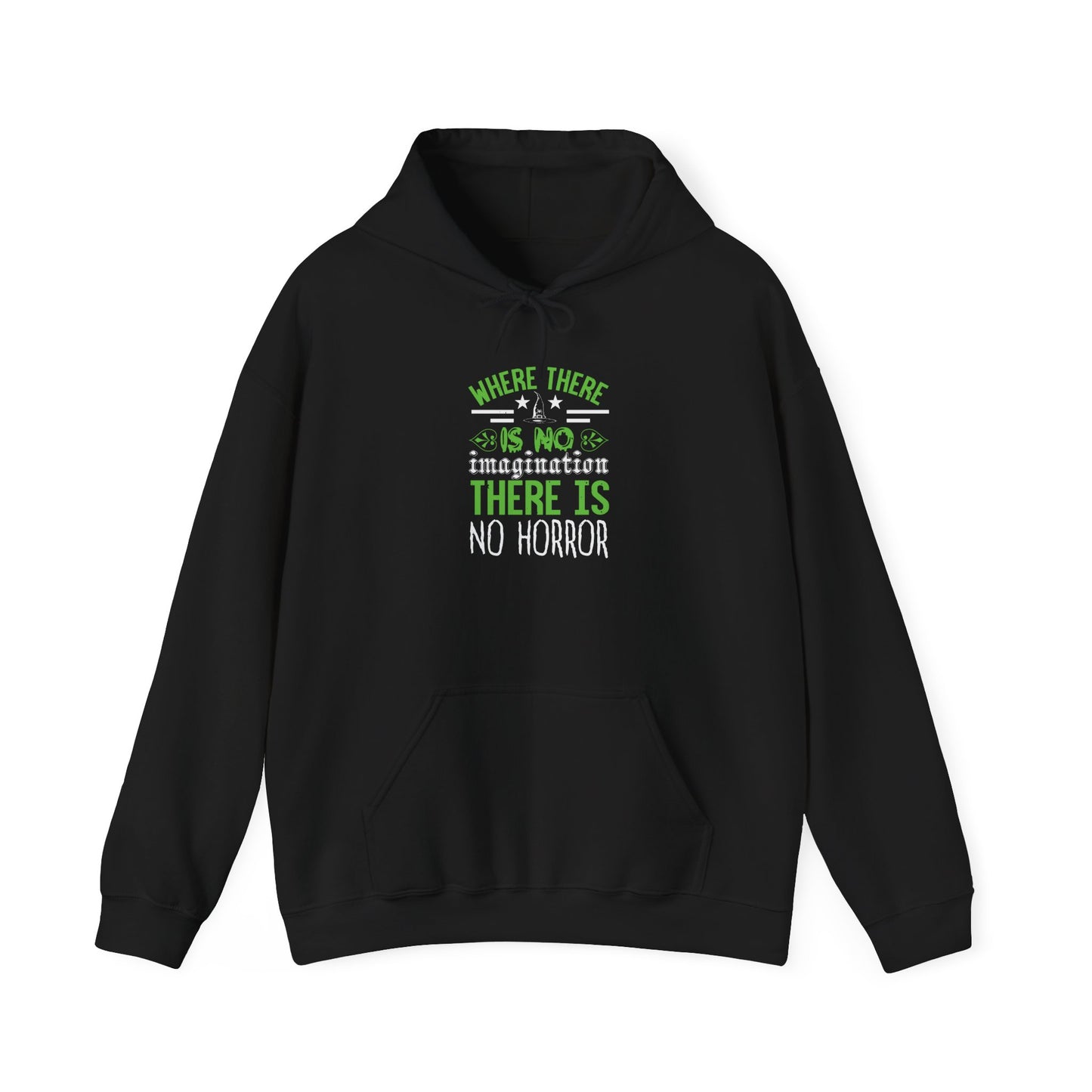 Where There Is No Imagination, There Is No Horror - Unisex Heavy Blend™ Hooded Sweatshirt - 13759