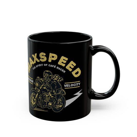 Maxspeed, The Spirit of Cafe Racer - Black Mug (11oz, 15oz) - 13632