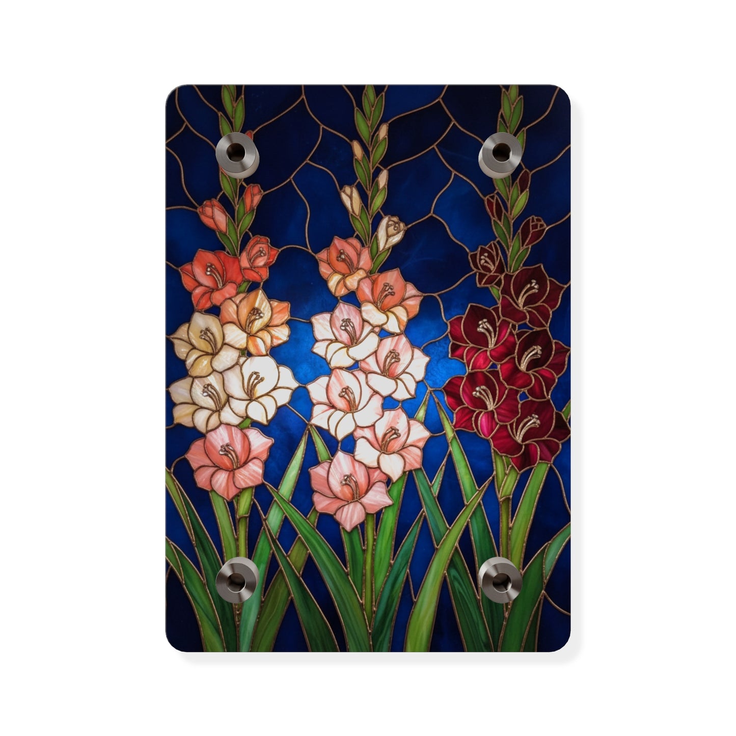 Gladiolus Floral Acrylic Wall Art Panel – Elegant Garden Blooms Home Decor - 14606