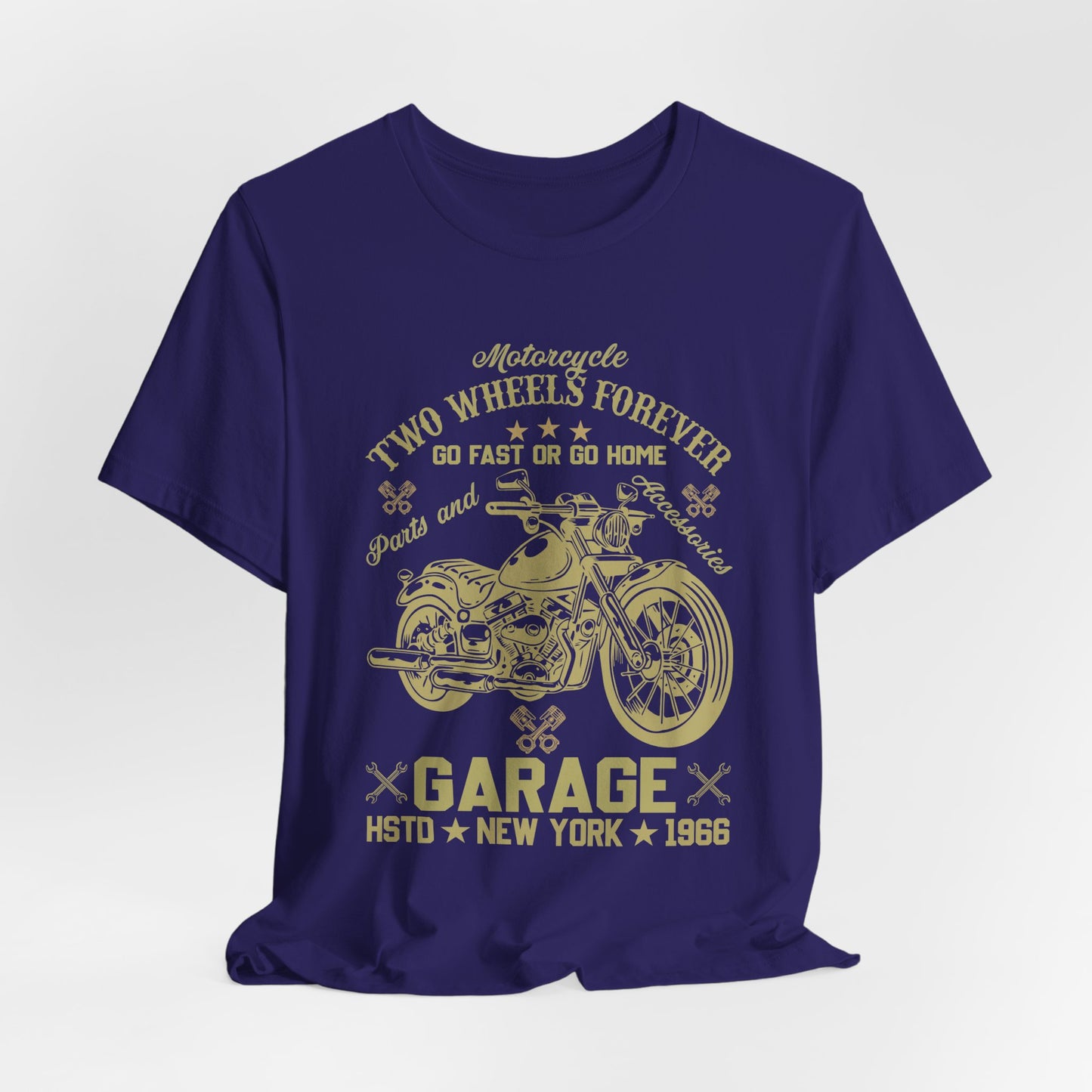 Motorcycle, Two Wheels Forever - Unisex Jersey Short Sleeve Tee - 13379
