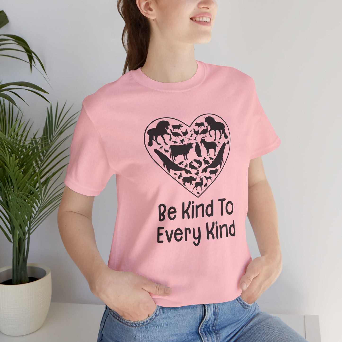 Vegan: Be Kind To Every Kind - Unisex Jersey Short Sleeve Tee