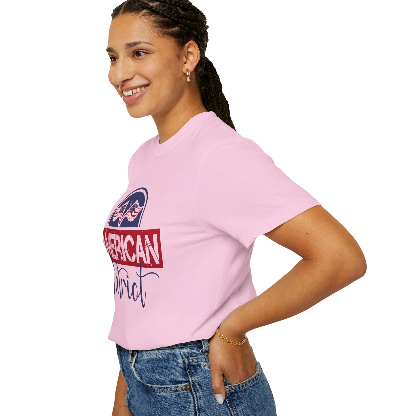 American Patriot Garment-Dyed T-Shirt, USA Pride Tee, 4th of July Shirt, Americana Apparel, Unisex Casual Wear - 13813