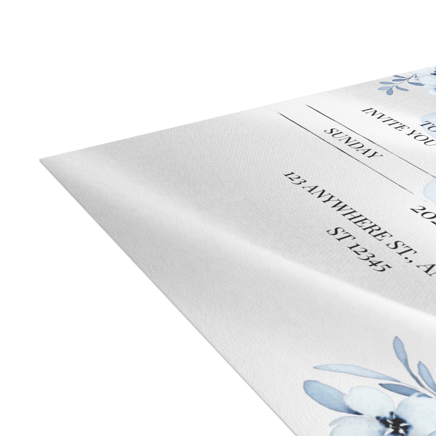 Custom Wedding Invitation with Flowers (envelopes included) - 14666