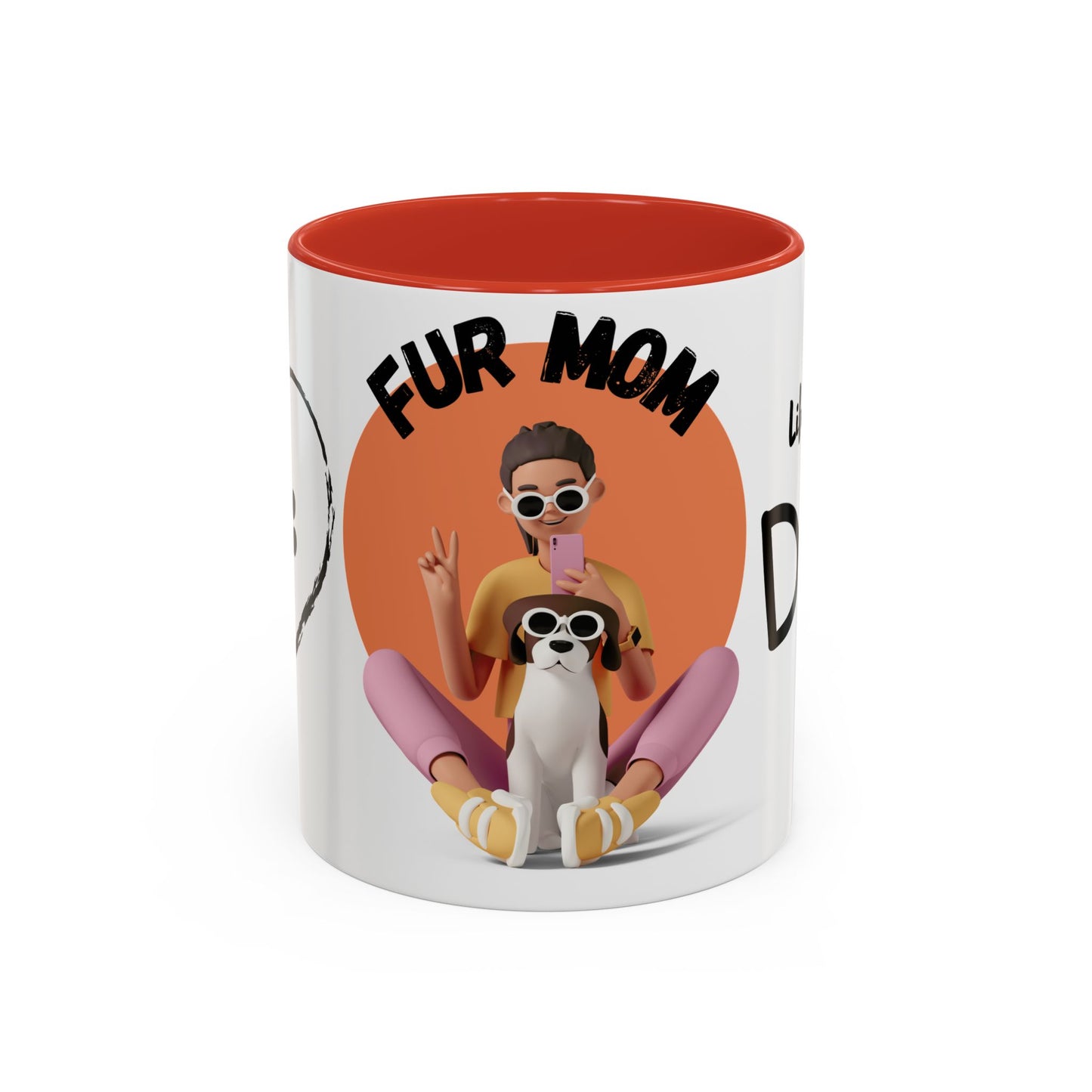 Fur Mom - Accent Coffee Mug (11, 15oz)