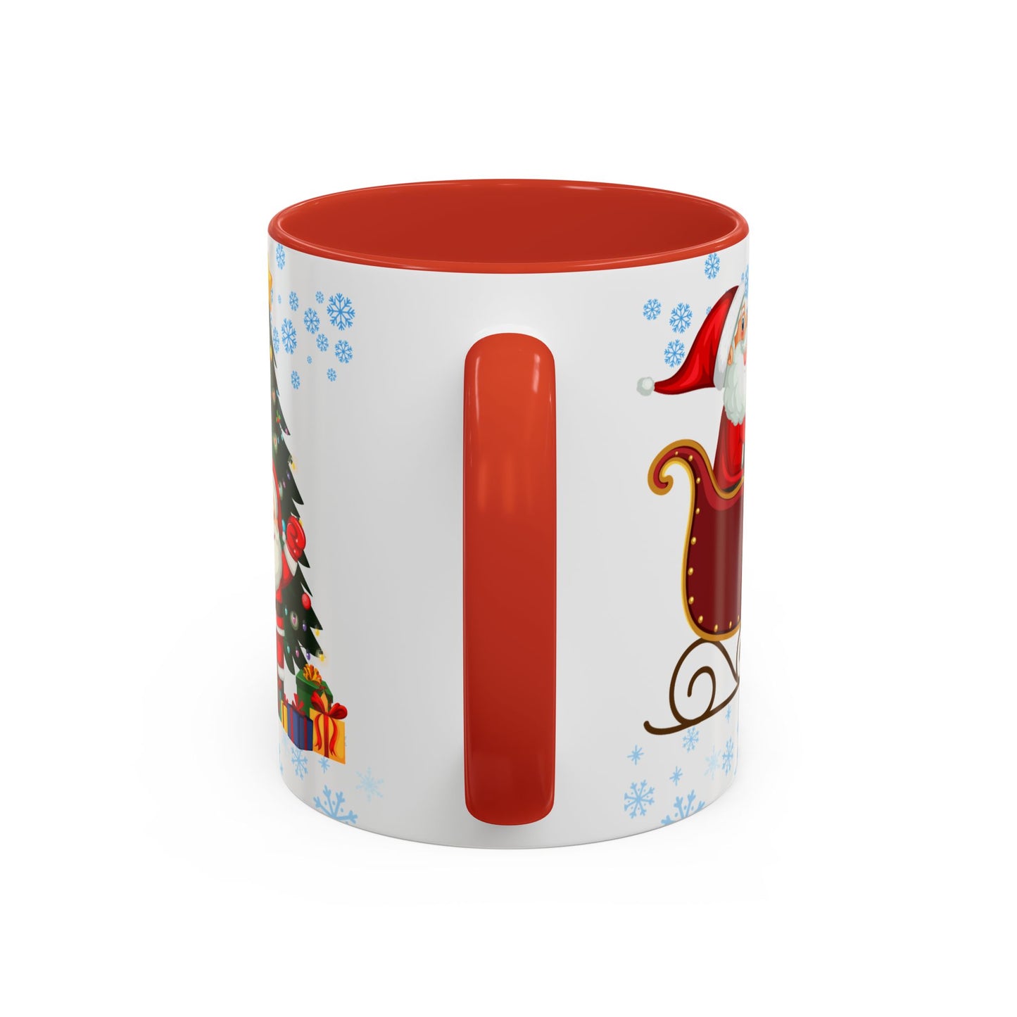 Christmas Letter M for Megan, Customizable - Accent Coffee Mug (11, 15oz)