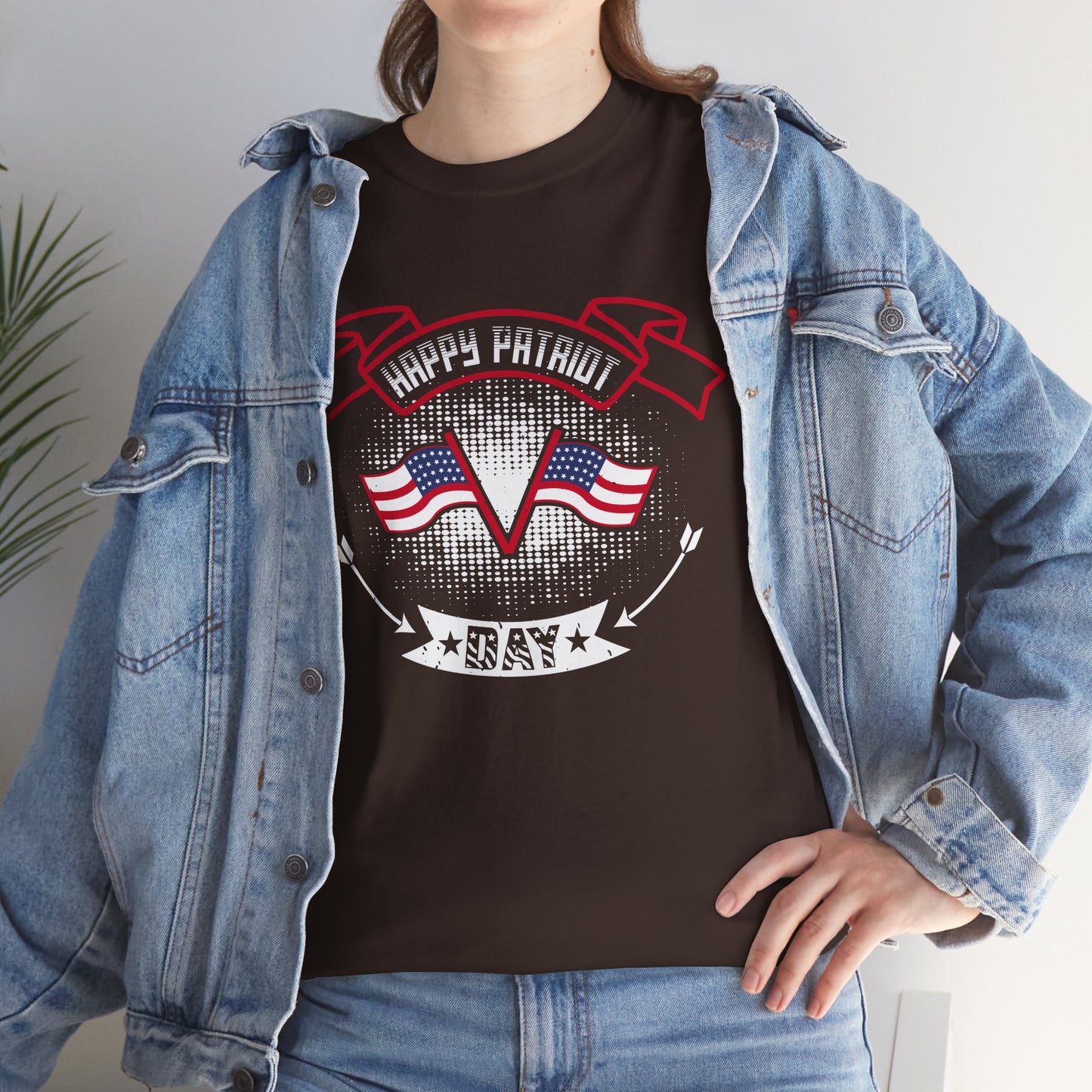Patriotic Unisex Heavy Cotton Tee, 4th of July Shirt, Memorial Day Tee, Independence Day Apparel, Casual Everyday T-Shirt - 13818