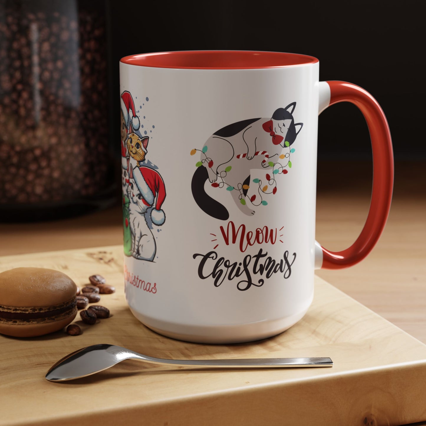 Meowy Christmas - Accent Coffee Mug (11, 15oz)