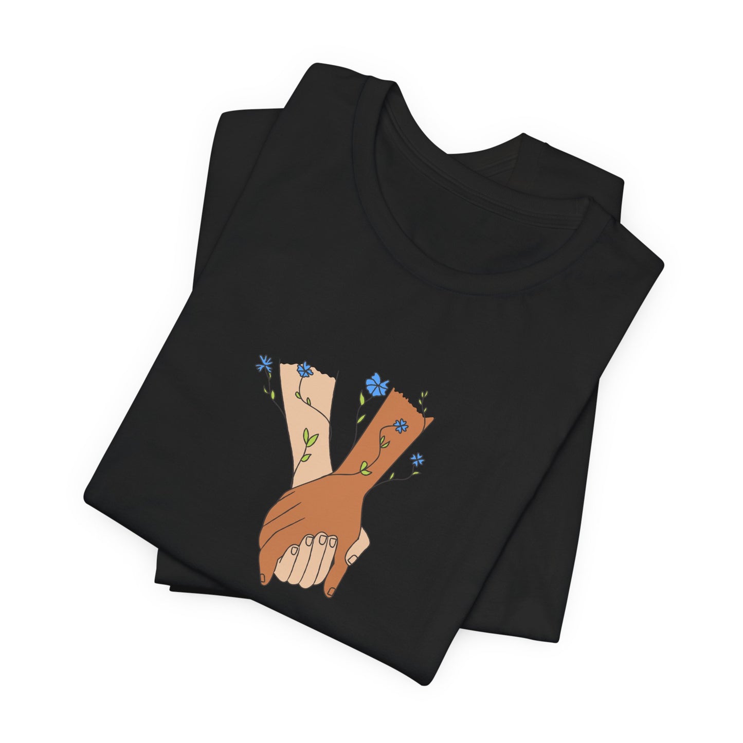 Holding Hands, I Love You - Unisex Jersey Short Sleeve Tee - 11406