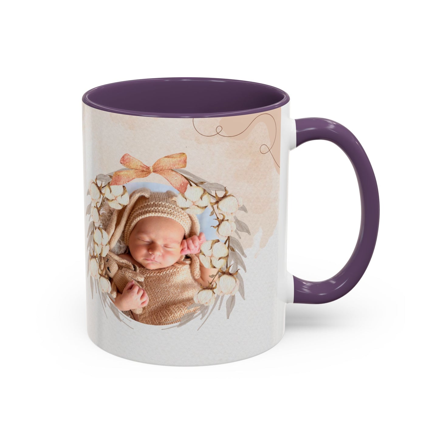 Oh Baby, Samira's Baby Shower, Customizable - Accent Coffee Mug (11, 15oz) - 10882