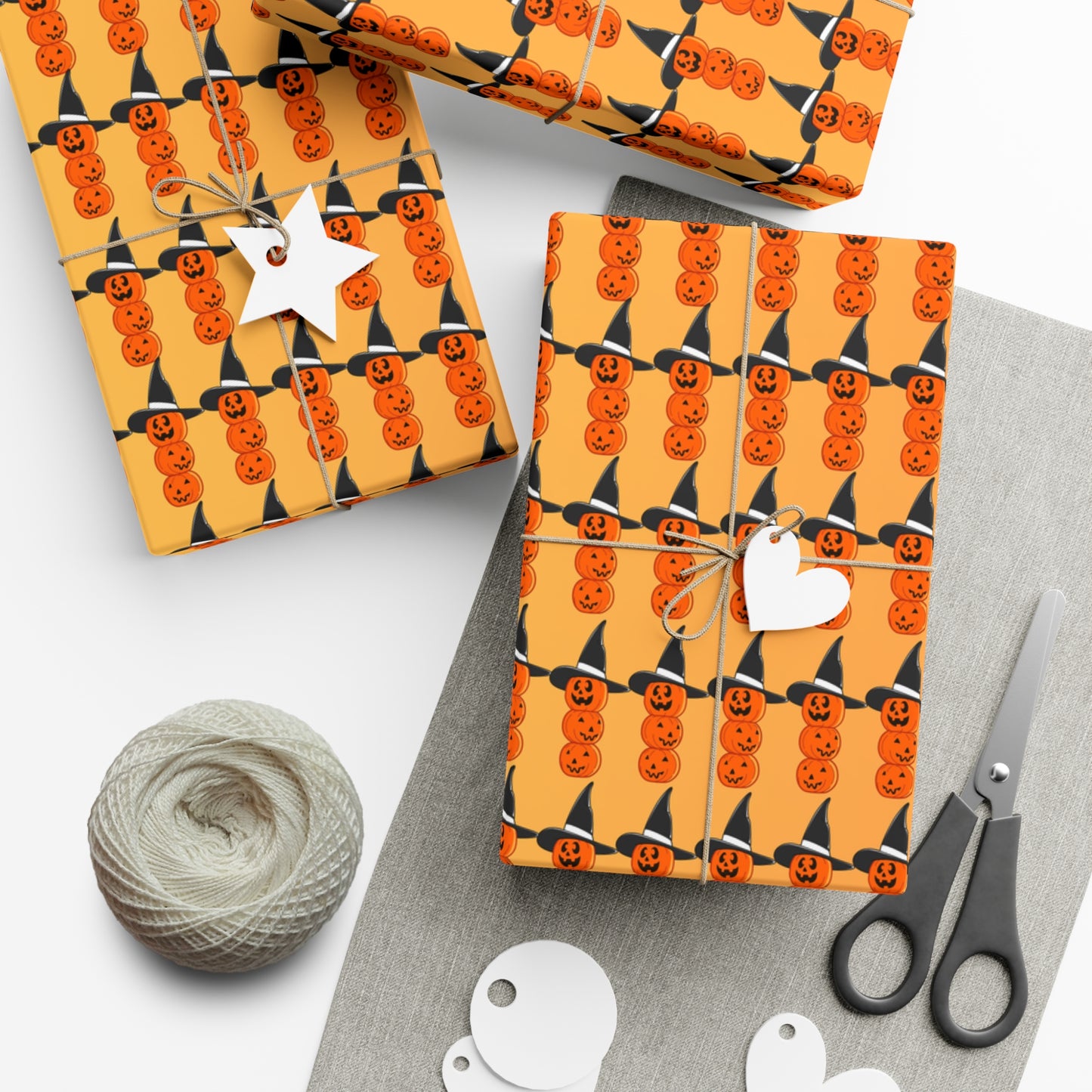 Pumpkin with Hat - Gift Wrap Papers