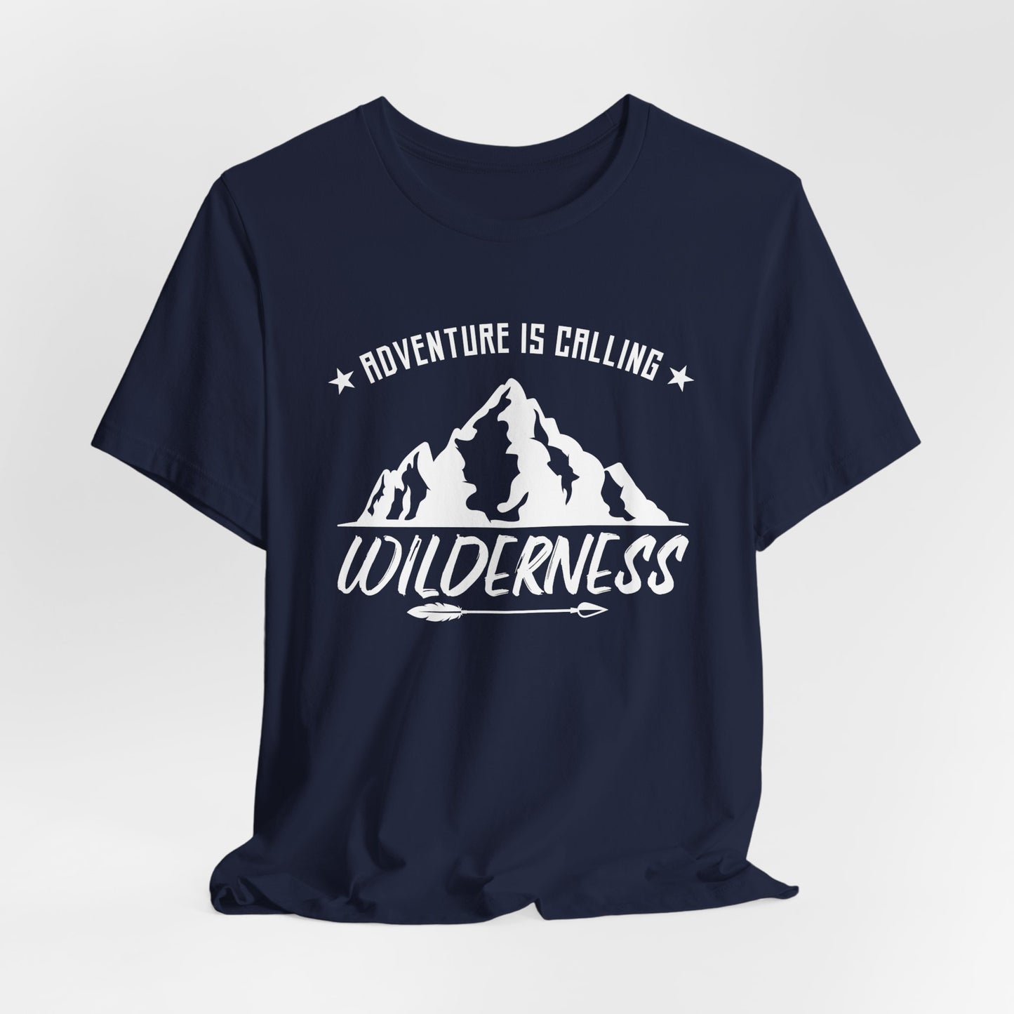 Camping: Adventure Is Calling, Wilderness - Unisex Jersey Short Sleeve Tee - 12585