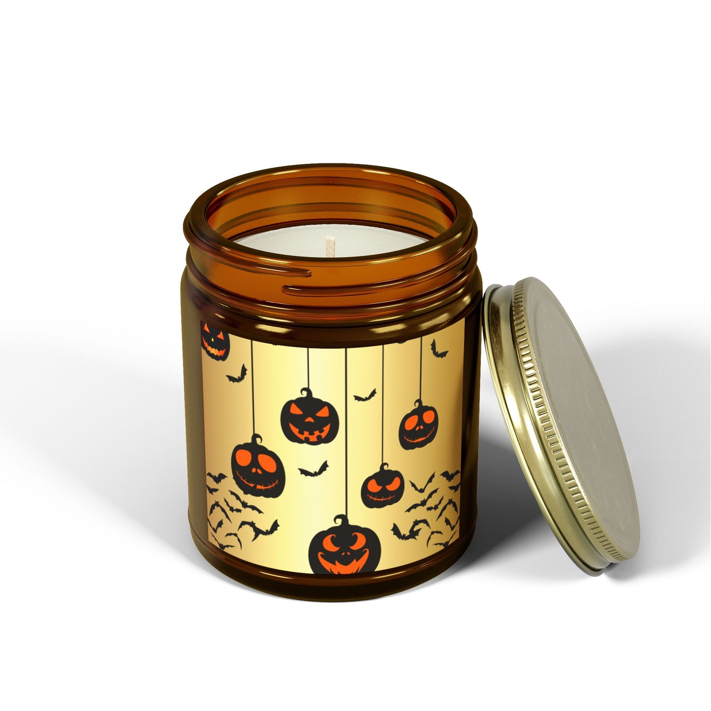 Pumpkin Party - Scented Coconut Apricot Candles (4oz, 9oz) - 14101