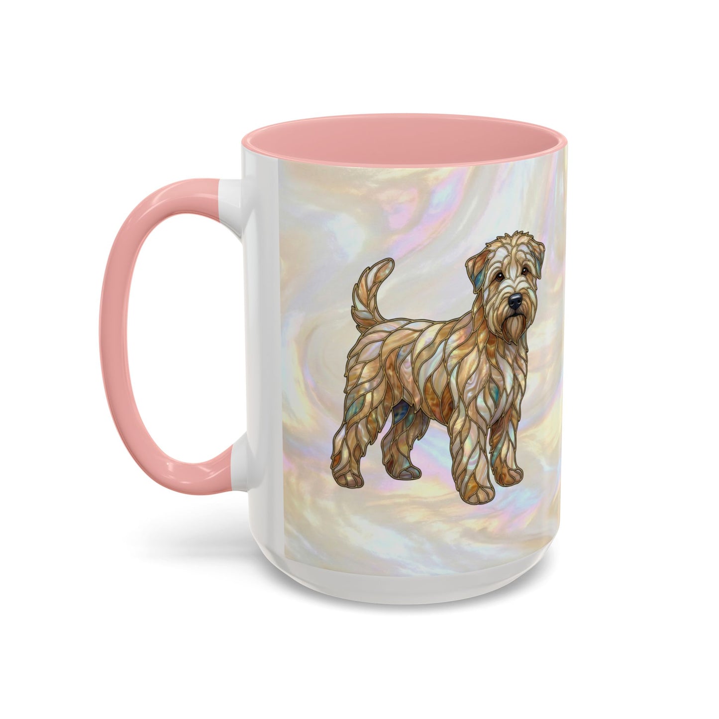 Wheaten Terrier Accent Coffee Mug – Stained Glass Design 11/15oz - 14651