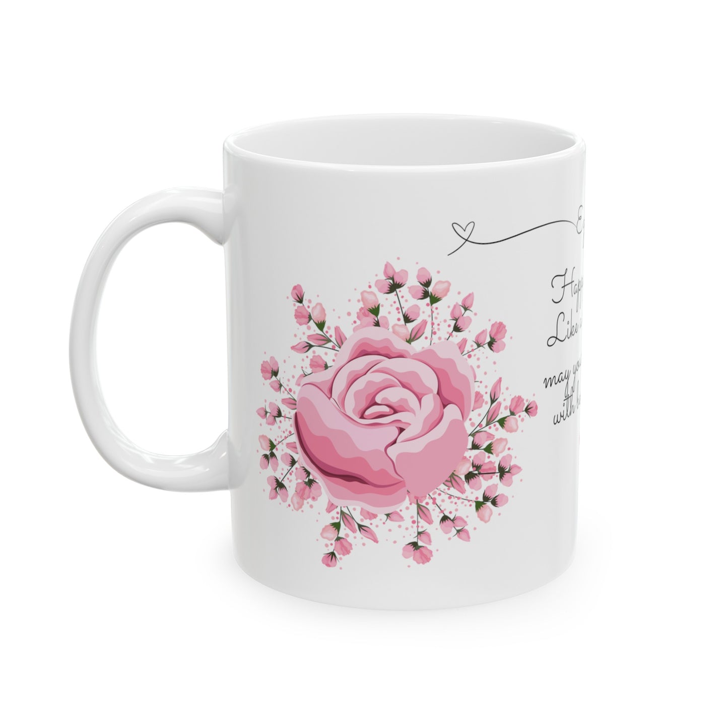 Sweet 16, June, Roses, Customized Ceramic Mug, (11oz, 15oz)