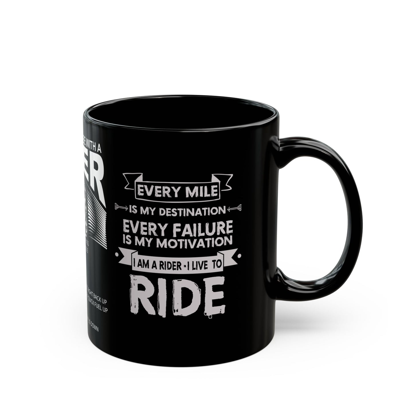 10 Reasons To Be With A Biker - Black Mug (11oz, 15oz)