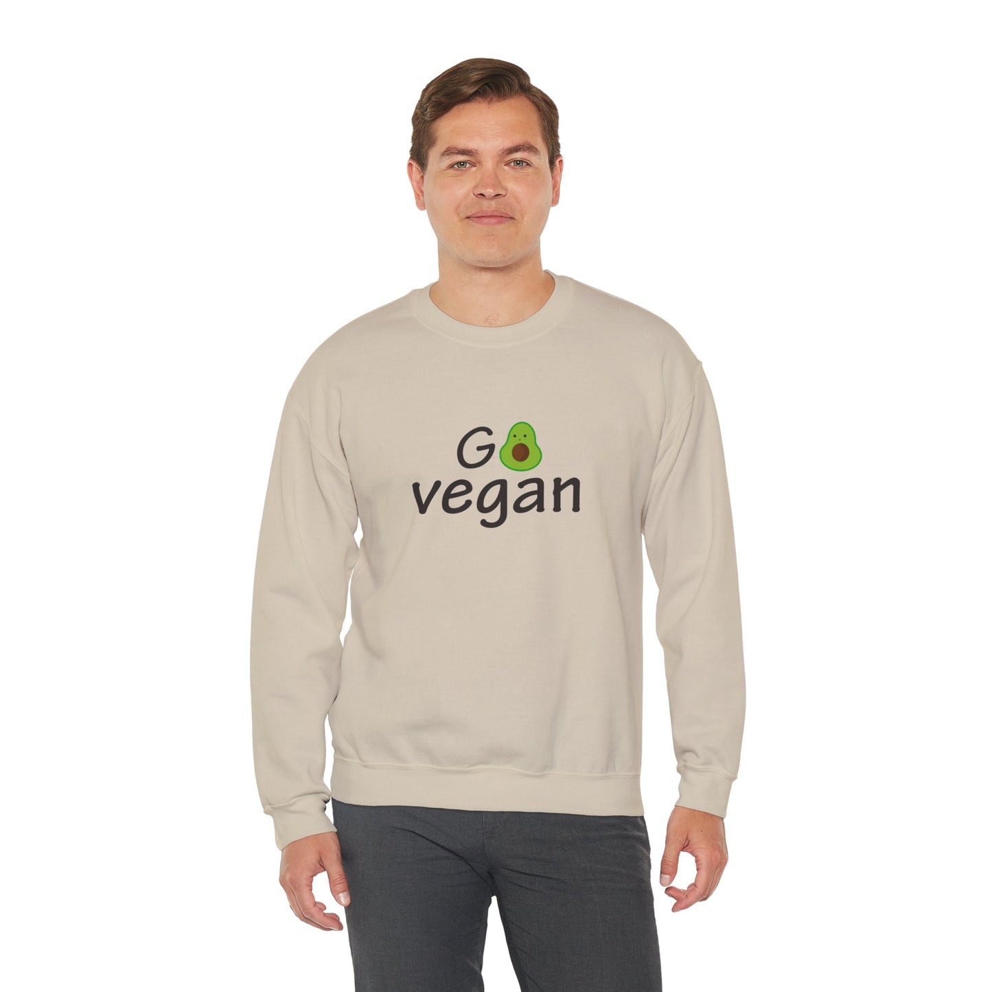 Go Vegan - Unisex Heavy Blend™ Crewneck Sweatshirt