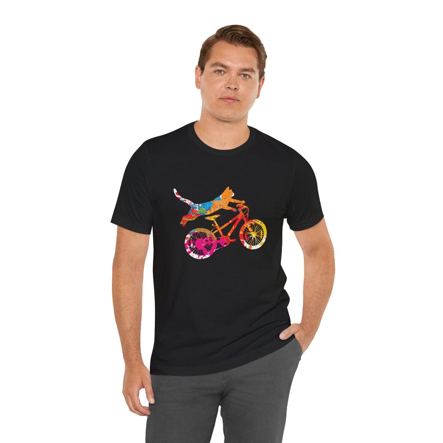 Bicycle:  Purrfect Ride - Unisex Jersey Short Sleeve Tee