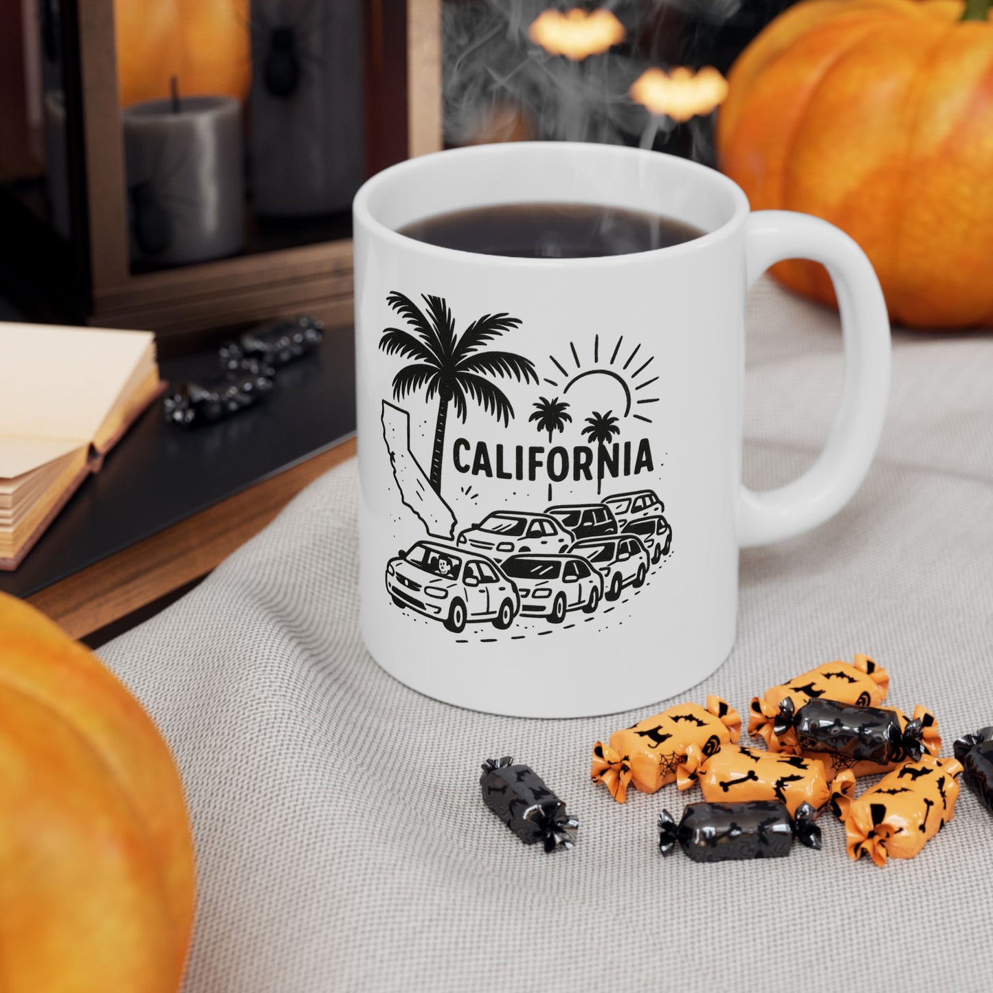 "Living the dream… if the dream includes traffic." Ceramic Mug -  11oz & 15oz - 12721