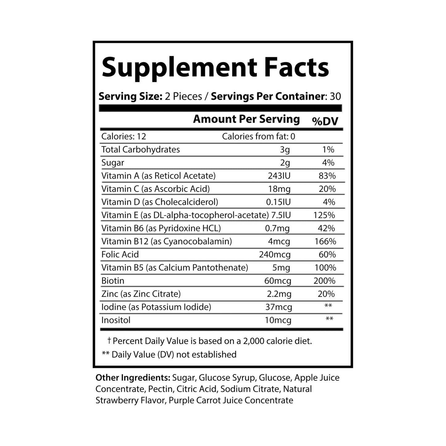 Multivitamin Gummies for Adults (60 Gummies) - 11857