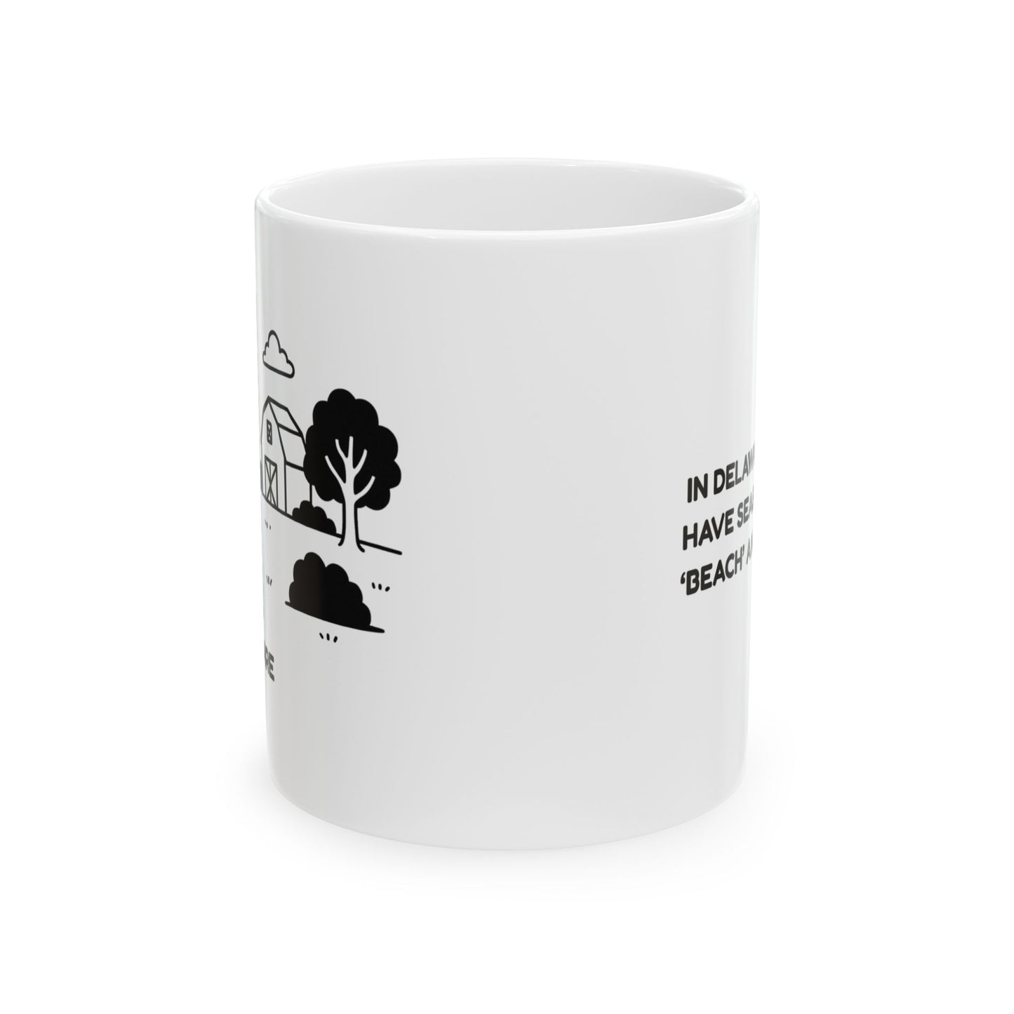"In Delaware, we don’t have seasons, we have ‘beach’ and ‘not beach.’" Ceramic Mug - 14121