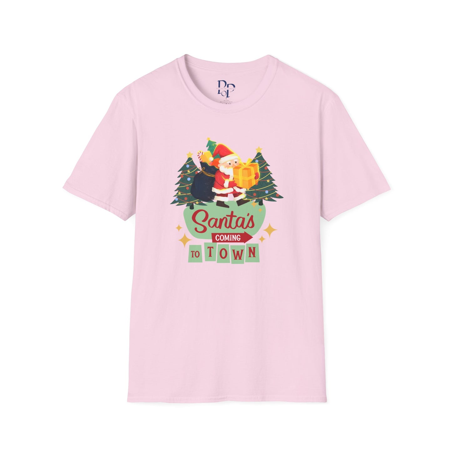 Santa's Coming to Town - Unisex Softstyle T-Shirt