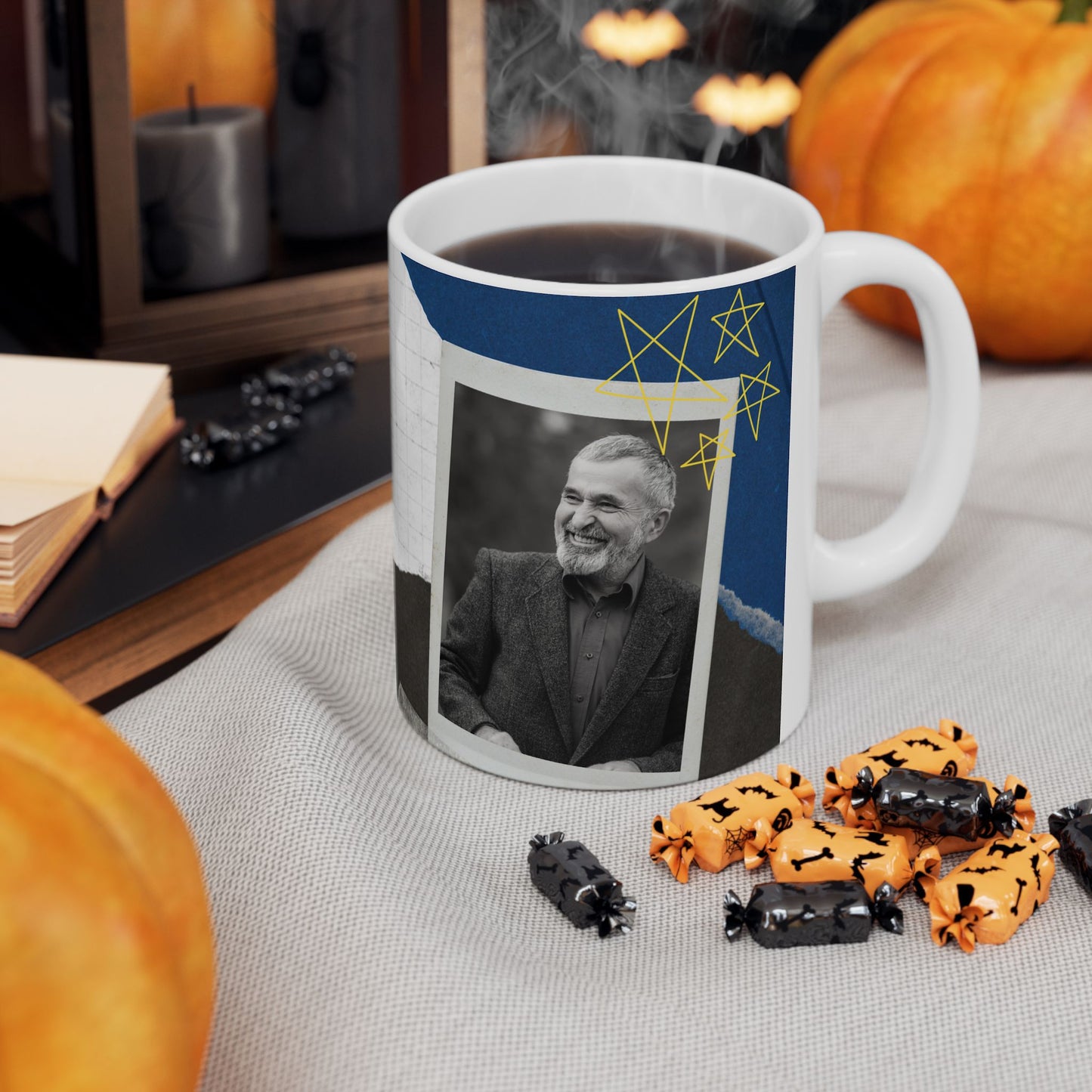 Personalized Father's Day Mug, Custom Ceramic Gifts for Grandpa, Unique Coffee Cup - 14064