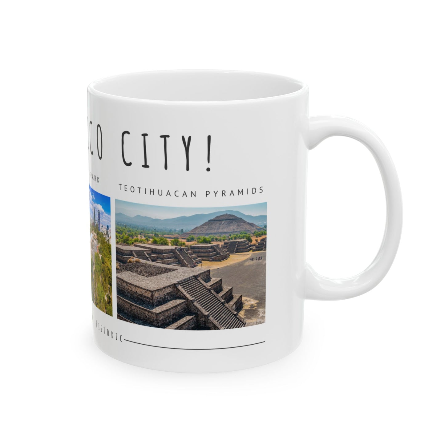 Hello Mexico City Ceramic Mug - 11oz & 15oz - Vibrant, Cultural Design - 12018