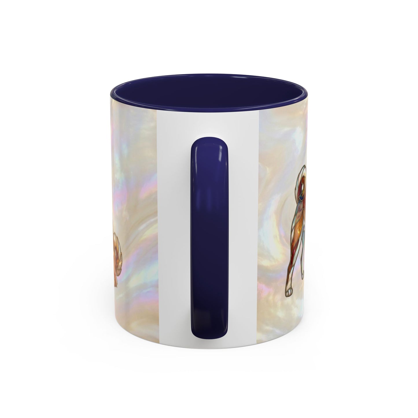 Shiba Inu Accent Coffee Mug – Stained Glass Design 11/15oz - 14646