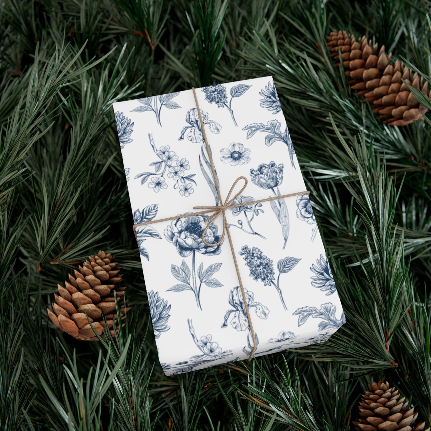 Blue Flowers - Gift Wrap Papers - 10313