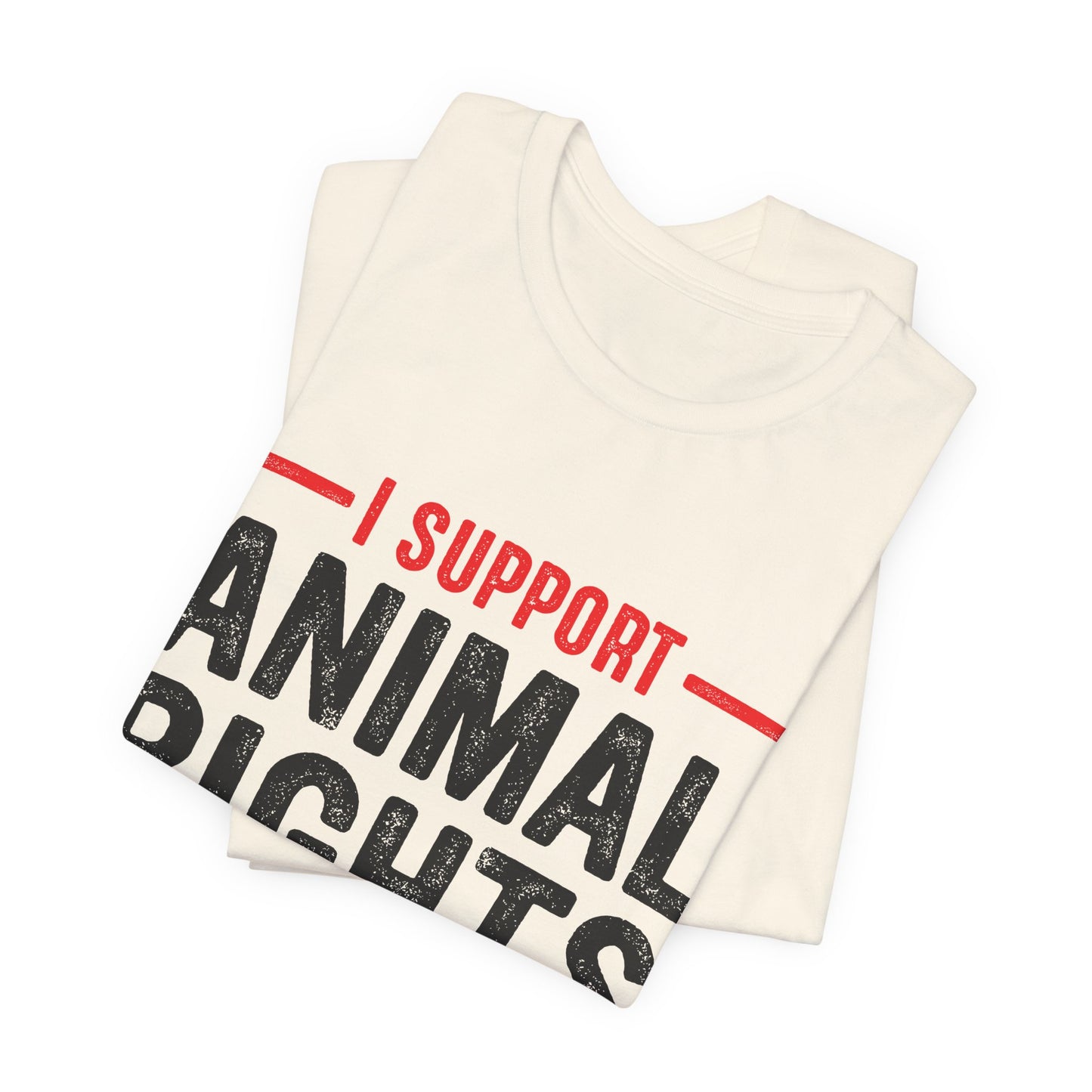 Vegan: I Support Animal Rights - Unisex Jersey Short Sleeve Tee